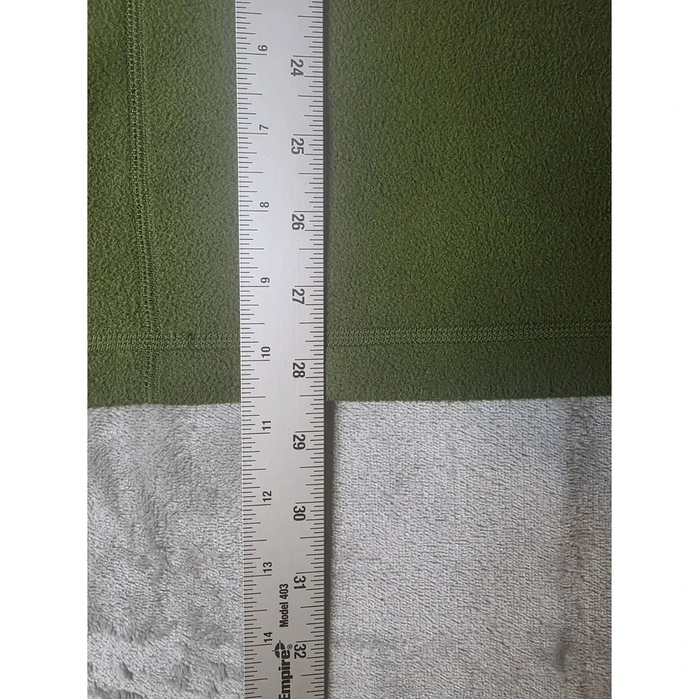 The North Face Men's XL/TG Green Quarter Zip Fleece Pullover Jacket Outdoor